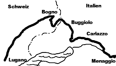 Landkarte Passo di San Lucio